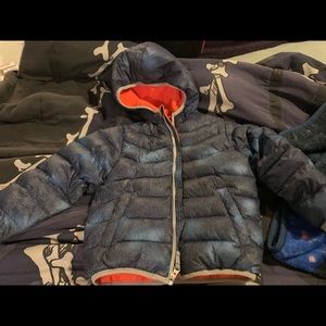 Boys puffer coat barely used .